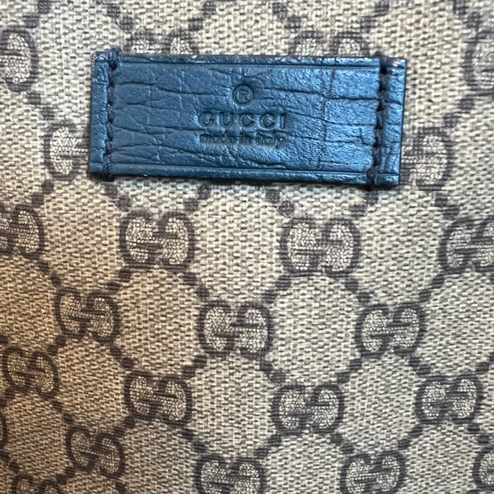 Vintage Gucci tote, signature canvas with blue trim - Picture 6 of 6